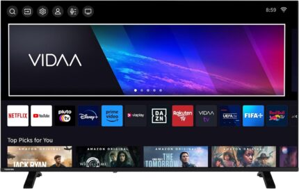 Toshiba 50UV1563DDW Fernsheer 50 Zoll VIDAA Smart TV mit 4K UHD Auflösung