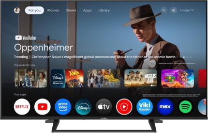 Smart Tech 50QG06K QLED Fernseher 50 Zoll Google Smart TV 4K UHD Auflösung