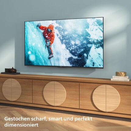PHILIPS 65PUS7200 4K LED Smart TV - 65 Zoll Display mit Pixel Precise Ultra HD, Titan OS Plattform und Dolby Atmos Sound - Funktioniert mit Alexa und Google Sprachassistent