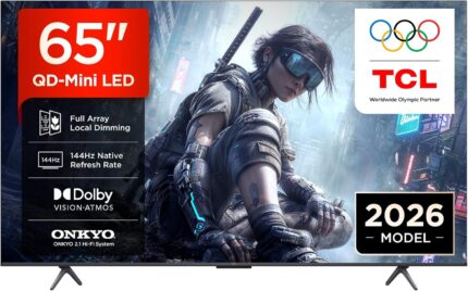 TCL 65T8D QD-Mini LED 65 Zoll Fernseher, 4K Smart TV, Google TV, 144 Hz, 2026