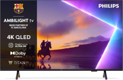 Philips Ambilight 55PUS8500 4K LED Smart TV – Display 55 Zoll mit Pixel Precise Ultra HD, Titan OS und Dolby Atmos Sound, kompatibel mit Alexa und Google Sprachassistenten