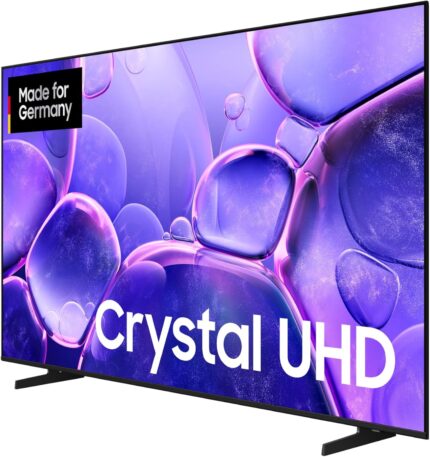 Samsung Crystal UHD U8079F 4K 75 Zoll (189 cm) LED Fernseher, Optimiert für Fussball und Gaming, Crystal Prozessor 4K, SmartThings, AI Upscaling, Knox Security, Kostenlose Inhalte, Smart TV