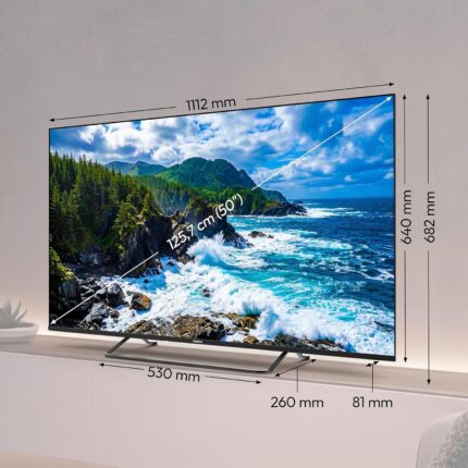 MEDION 125,7 cm (50 Zoll) Fernseher (Smart-TV, Dolby Vision HDR, HBO Max, MagentaTV, Prime Video, Disney+, DAZN, Paramount+, Dolby Atmos, VIDAA Store, PVR, Bluetooth, MD 850302)