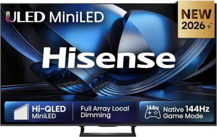 Hisense 85U7DSE Fernseher 85 Zoll, 4K UHD, Hi-QLED Mini LED, Smart TV, 144Hz, Hi-View AI Engine, IMAX Enhanced, AI Lichtsensor, Dolby Vision.Atmos, Tuned by DeVialet, FreeSync Premium Pro [2026]