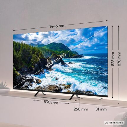 MEDION 163,9 cm (65 Zoll) QLED Fernseher 4K Smart TV - MD 865701