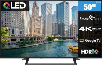 Smart Tech 50QG06K QLED Fernseher 50 Zoll Google Smart TV 4K UHD Auflösung